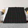thumbnail image 1 of Rateoe Buffalo Plaid Dark Green Pattern Flannel Throw Blanket, Ultra-soft Blanket for Bed, Couch, Car, Hypoallergenic Anti-pilling blanket-50"x40"(Horizontal), 1 of 6
