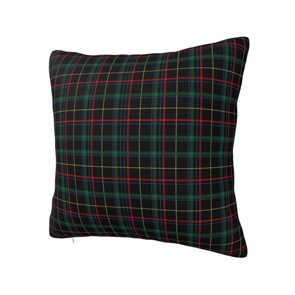 Rateoe Buffalo Plaid Dark Green Pattern Throw Pillow Cover Premium Pillow Stuffer Sham Square for Decorative Cushion Bed Couch Sofa(Pillow insert not included)