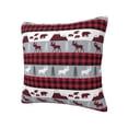 thumbnail image 1 of Rateoe Buffalo Plaid Forest Pattern Throw Pillow Cover Premium Pillow Stuffer Sham Square for Decorative Cushion Bed Couch Sofa(Pillow insert not included), 1 of 8
