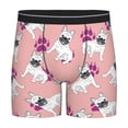 thumbnail image 1 of Rateoe Bulldog Print Men’s Underwear Boxer Briefs Soft Comfortable Underwear Boxer Briefs, Long Leg Briefs,Anti-chafing Boxer Briefs, 1 of 7
