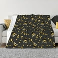 thumbnail image 1 of Rateoe Bumblebee Pattern Flannel Throw Blanket, Ultra-soft Blanket for Bed, Couch, Car, Hypoallergenic Anti-pilling blanket-50"x40"(Horizontal), 1 of 6