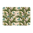 thumbnail image 1 of Rateoe Butterflies And Peacock Feathers Pattern Flannel Door Mat Indoor Outdoor Entrance, Waterproof All-Weather Doormat,Fade Resistant, Low Profile Entryway Mat 16x24in, 1 of 7