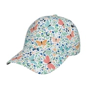 Rateoe Butterflies Pattern Baseball Cap Outdoor Cap Mountain Dad Hat - Unstructured Soft Cotton Cap-Adjustable UV Protection Cap