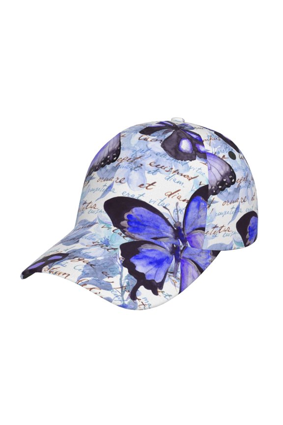 Butterflies Pattern Mens Baseball Cap  Adjustable Curved Brim Hat, Soft Cotton Sports Cap for Outdoor, Casual, and Everyday Wear, Comfortable & Breathable