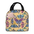 thumbnail image 1 of Rateoe Butterfly 3 Pattern Insulated Lunch Bag with Thick Aluminum Foil Lunch Tote Bag with Front Pocket for Men and Women, Ideal for Work, School, Picnics, and Travel, 1 of 5