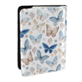 thumbnail image 1 of Rateoe Butterfly Pattern Passport Holder Wallet Leather Mulit-purpose Travel Wallet Credit Cards Case ,Passport Cover for Women Men-6.5 in, 1 of 5