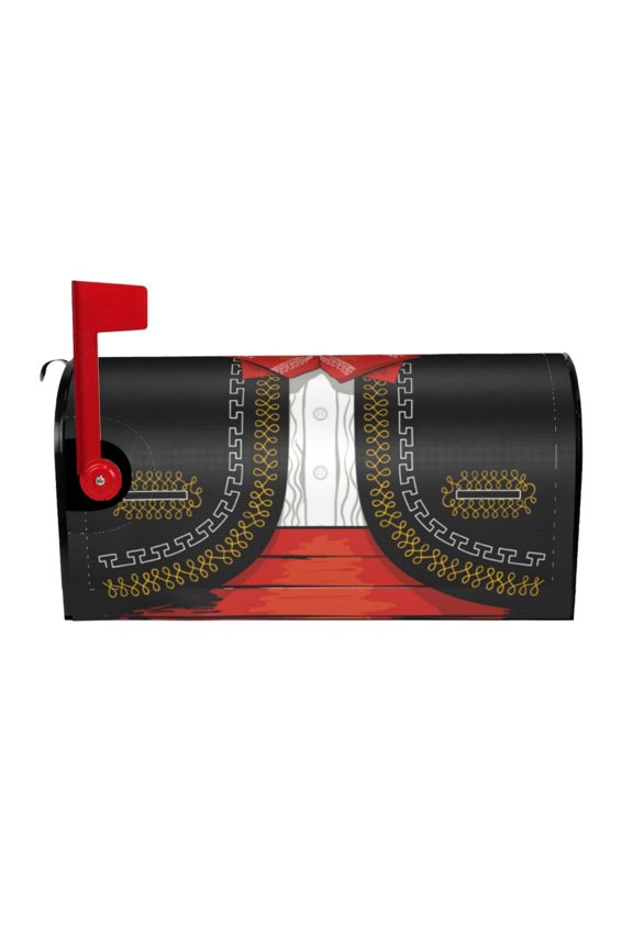 CHARRO SUIT Printed Mailbox Covers - Easy to Install Fall, Winter, Spring, Summer Mailbox Cover - Weather and UV-Resistant Mailbox Decor - Mailbox Magnetic Covers-25.5x21 in