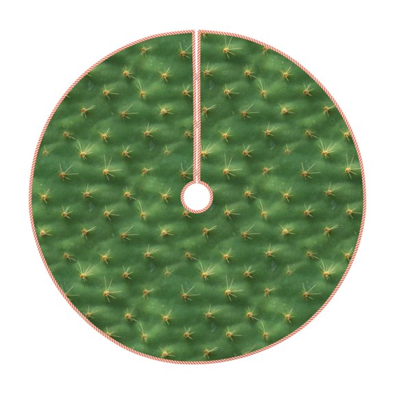 Rateoe Cactus 3 Pattern Christmas Tree Skirt with Ties , Christmas Tree Decorations, Farmhouse Christmas Decor Xmas Holiday Decorations-