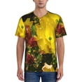 thumbnail image 1 of Rateoe Cactus Flowers Pattern Men’s Baseball Short Sleeve Polo Shirt, Midweight Men's Shirt Golf Shirt Polo Shirts Quick Dry Short-4X-Large, 1 of 7