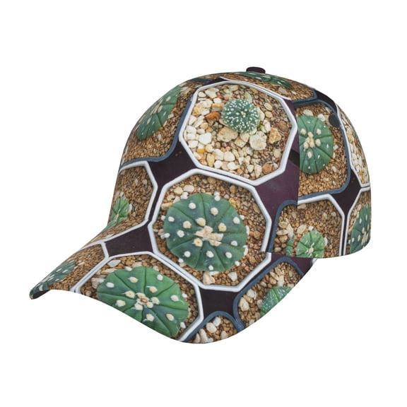 Rateoe Cactus Garden Pattern Baseball Cap Outdoor Cap Mountain Dad Hat - Unstructured Soft Cotton Cap-Adjustable UV Protection Cap