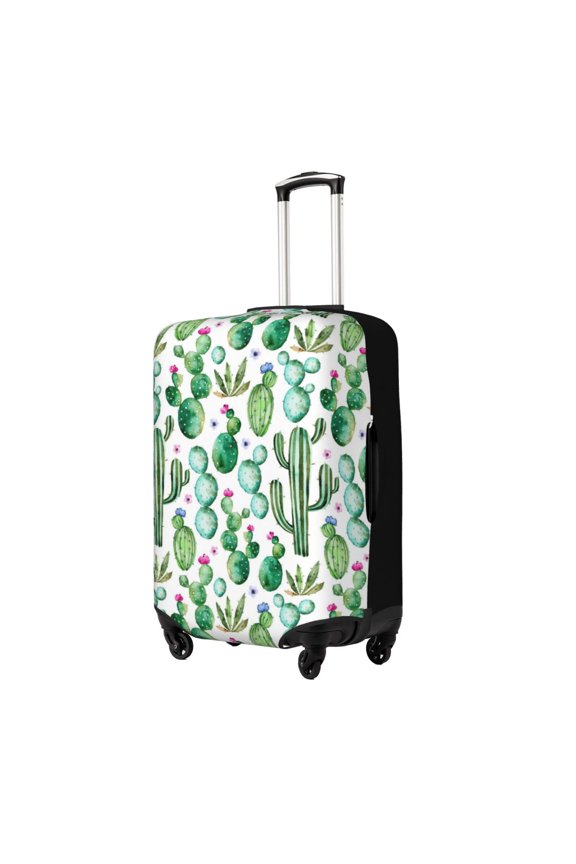 Cactus Plants1 Printed Luggage Cover, Suitcase Protector Fits 18-32 Inch Luggage-Small