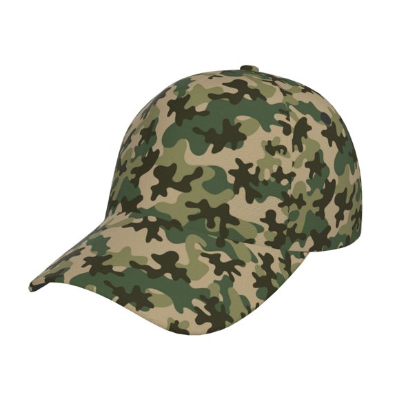 Rateoe Camouflag Pattern Baseball Cap Outdoor Cap Mountain Dad Hat - Unstructured Soft Cotton Cap-Adjustable UV Protection Cap