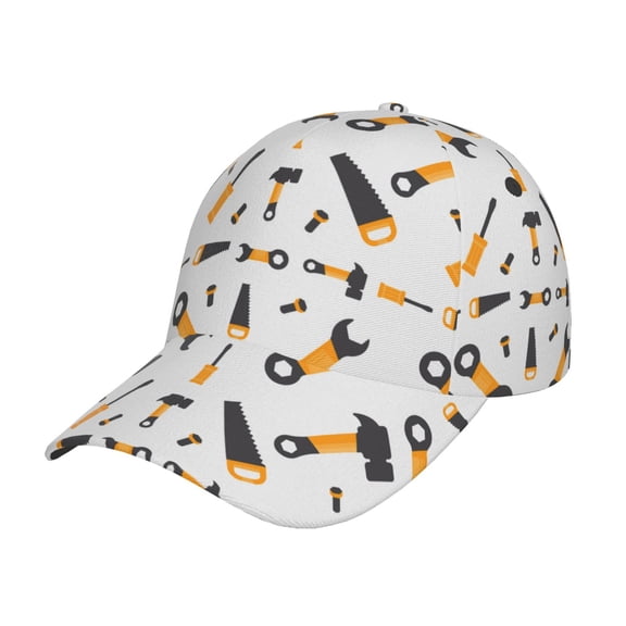 Rateoe Carpenter tools Pattern Men’s Baseball Cap – Adjustable Curved Brim Hat, Soft Cotton Sports Cap for Outdoor, Casual, and Everyday Wear, Comfortable & Breathable
