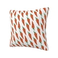 thumbnail image 1 of Rateoe Carrot Pattern Throw Pillow Cover Premium Pillow Stuffer Sham Square for Decorative Cushion Bed Couch Sofa(Pillow insert not included), 1 of 8