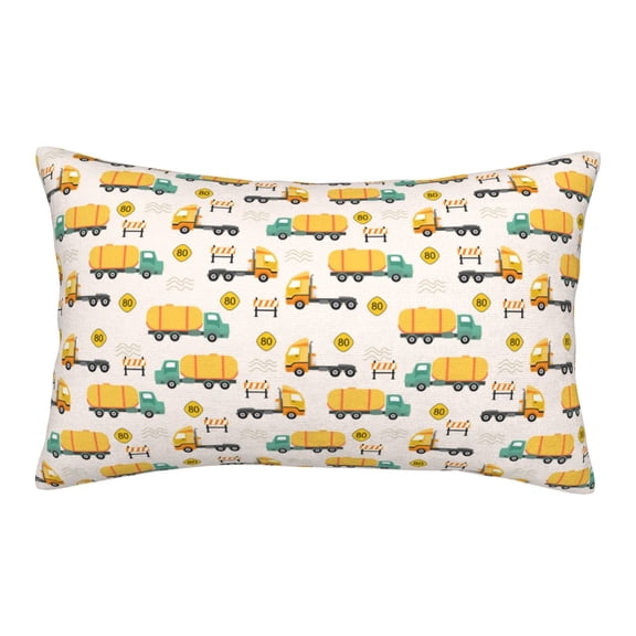 Rateoe Cars Pattern Pillow Covers with Invisible Zipper(Pillows are not Included) Standard Pillowcases-14"x20"