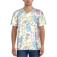 thumbnail image 1 of Rateoe Cartoon Bunny Pattern Men’s Baseball Short Sleeve Polo Shirt, Midweight Men's Shirt Golf Shirt Polo Shirts Quick Dry Short-Medium, 1 of 7