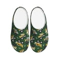 thumbnail image 1 of Rateoe Cartoon Car Print Women's Men's Cotton Knit Slippers Lightweight Memory Foam Indoor House Shoes with Anti-Skid Sole-37/38, 1 of 7