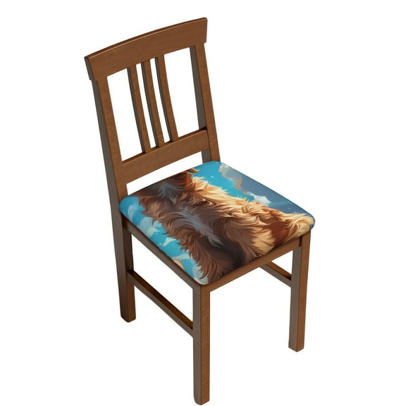 Rateoe Cartoon Cloud Puppy Pattern Square Couch Cushion Covers, Sofa Furniture Protector Slipcover with Bottom Tie rope, Soft Non-Slip Non-Wrinkle Non-Sticky-Two Pieces