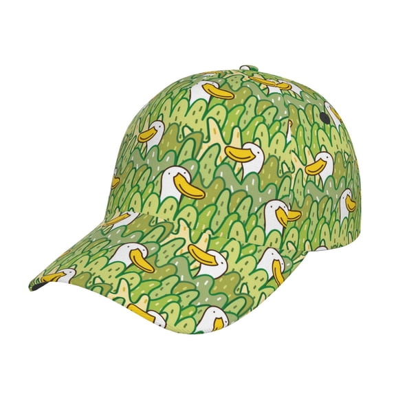 Rateoe Cartoon Duck Pattern Baseball Cap Outdoor Cap Mountain Dad Hat - Unstructured Soft Cotton Cap-Adjustable UV Protection Cap