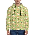 thumbnail image 1 of Rateoe Cartoon Fox 2 Pattern Mens Hoodie, Pullover Hooded Sweatshirt, Kangaroo Pocket Hoodie Ideal for Daily Wear, Travel and Home-Medium, 1 of 7
