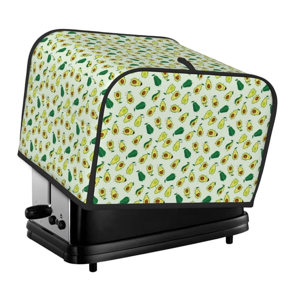 Rateoe Cartoon Fruit Pattern Toaster Covers 4 Slice Wide Slot,Bread Machine Cover,Bread Dust Cover & Fingerprint Protection,Appliance Covers