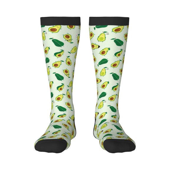 Rateoe Cartoon Fruit Pattern Women’s Knee High Crew Socks,Trouser Socks Comfortable, Breathable, Moisture-Wicking and Soft