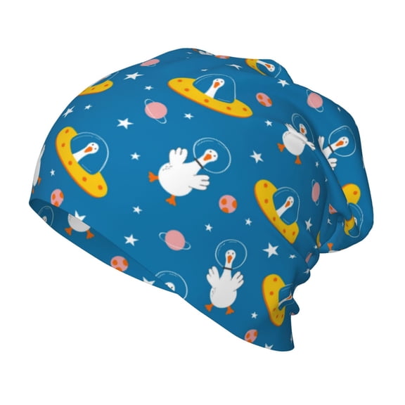Rateoe Cartoon Goose Kids Beanie Warm Knit Beanie Hats Boys Girls Winter Hat Soft Slouchy Hats for Kids