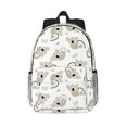 thumbnail image 1 of Rateoe Cartoon Koala Pattern Student Backpack Water-resistant Backpack 15-inch Laptop Backpack Lightweight Adjustable School Backpack, 1 of 6