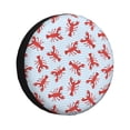 thumbnail image 1 of Rateoe Cartoon Lobsters 1 Pattern Tire Cover Wheel Protectors Weatherproof Wheel Covers Universal Fit for Trailer Rv SUV Truck Camper Travel Trailers Accessories-17 inch, 1 of 6