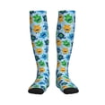 thumbnail image 1 of Rateoe Cartoon Monster Compression Socks for Women and Men 20-30mmHg-Circulation Support Socks Knee High Nurse Pregnant Running Medical and Travel Athletic, 1 of 7