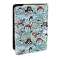 thumbnail image 1 of Rateoe Cartoon Pirate Pattern Passport Holder Wallet Leather Mulit-purpose Travel Wallet Credit Cards Case ,Passport Cover for Women Men-6.5 in, 1 of 5