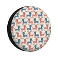 thumbnail image 1 of Rateoe Cartoon Poodle Dog Pattern Tire Cover Wheel Protectors Weatherproof Wheel Covers Universal Fit for Trailer Rv SUV Truck Camper Travel Trailers Accessories-14 inch, 1 of 6
