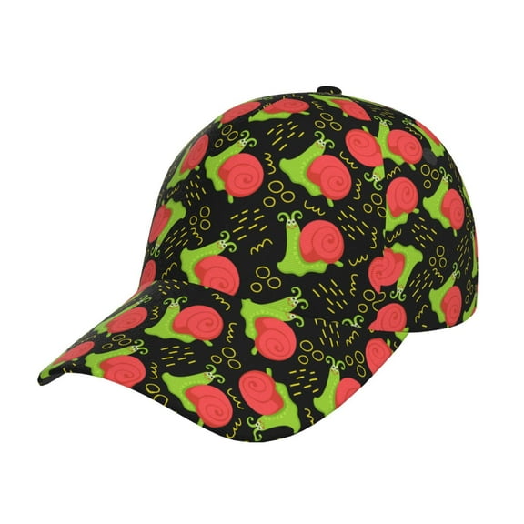 Rateoe Cartoon Snail Pattern Baseball Cap Outdoor Cap Mountain Dad Hat - Unstructured Soft Cotton Cap-Adjustable UV Protection Cap