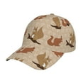 thumbnail image 1 of Rateoe Cartoon Squirrel Pattern Baseball Cap Outdoor Cap Mountain Dad Hat - Unstructured Soft Cotton Cap-Adjustable UV Protection Cap, 1 of 6