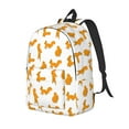 thumbnail image 1 of Rateoe Cartoon Squirrel Pattern Durable Canvas Backpack for Men & Women – Stylish & Lightweight – Adjustable Straps, Multiple Pockets – Fits 15-17 Inch LaptopsSmall, 1 of 5