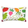 thumbnail image 1 of Rateoe Cartoon Vegetables Pattern Pillow Covers with Invisible Zipper(Pillows are not Included) Standard Pillowcases-14"x20", 1 of 6