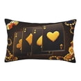 thumbnail image 1 of Rateoe Casino Playing Cards Pattern Pillow Covers with Invisible Zipper(Pillows are not Included) Standard Pillowcases-16"x24", 1 of 6