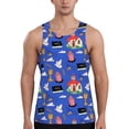 thumbnail image 1 of Rateoe Catholic religious Pattern Sleeveless Gym Shirt Muscle Tee Breathable Workout Shirt Slim-Fit Tank Quick Dry Fit Muscle Tank Top Bodybuilding Sleeveless T Shirt-, 1 of 7