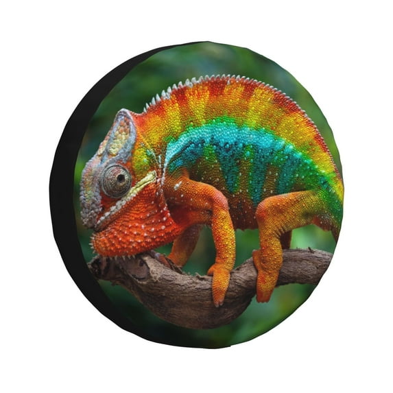 Rateoe Chameleon Pattern Tire Cover Wheel Protectors Weatherproof Wheel Covers Universal Fit for Trailer Rv SUV Truck Camper Travel Trailers Accessories-16 inch