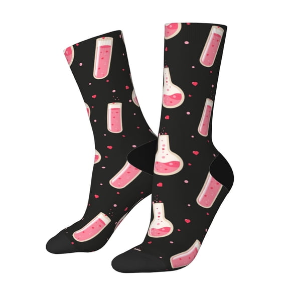 Rateoe Chemistry Tools 1 for Women Casual Calf Socks - Cute Crew Socks - Thin Soft Above Ankle Socks Size 5-11