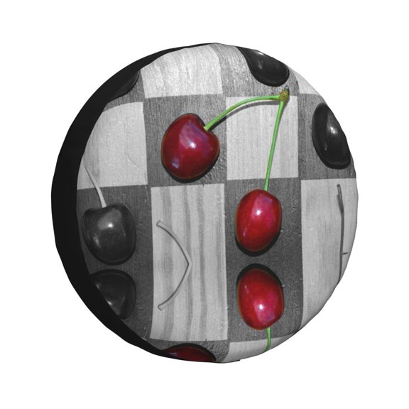 Rateoe Cherries laid Pattern Tire Cover Wheel Protectors Weatherproof Wheel Covers Universal Fit for Trailer Rv SUV Truck Camper Travel Trailers Accessories-14 inch