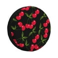 thumbnail image 1 of Rateoe Cherry Pattern Tire Cover Wheel Protectors Weatherproof Wheel Covers Universal Fit for Trailer Rv SUV Truck Camper Travel Trailers Accessories-16 inch, 1 of 6
