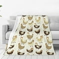thumbnail image 1 of Rateoe Chicken Cartoon Print Fuzzy Fleece Throw Blanket Extra Large,Super Soft,Fluffy and Warm Blankets for Couch,Bed,All Season Use (50"x40"), 1 of 8