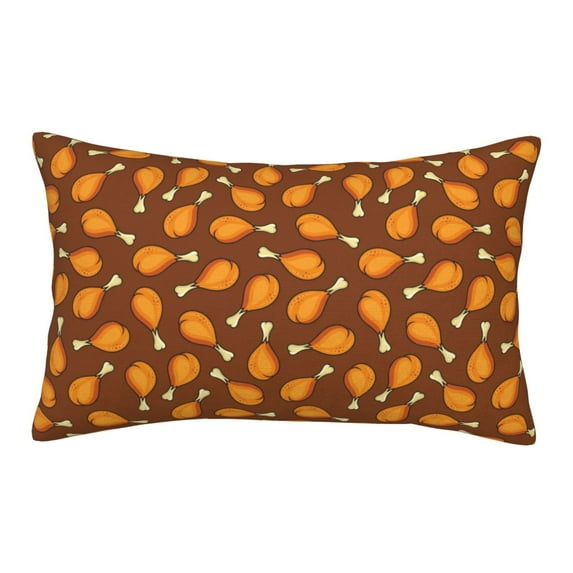 Rateoe Chicken Legs 1 Pattern Pillow Covers with Invisible Zipper(Pillows are not Included) Standard Pillowcases-20"x30"