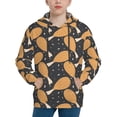 thumbnail image 1 of Rateoe Chicken Legs Pattern Boys Hoodie, Youth Pullover Hooded Sweatshirt, Kangaroo Pocket Hoodie for Kids-Medium, 1 of 6