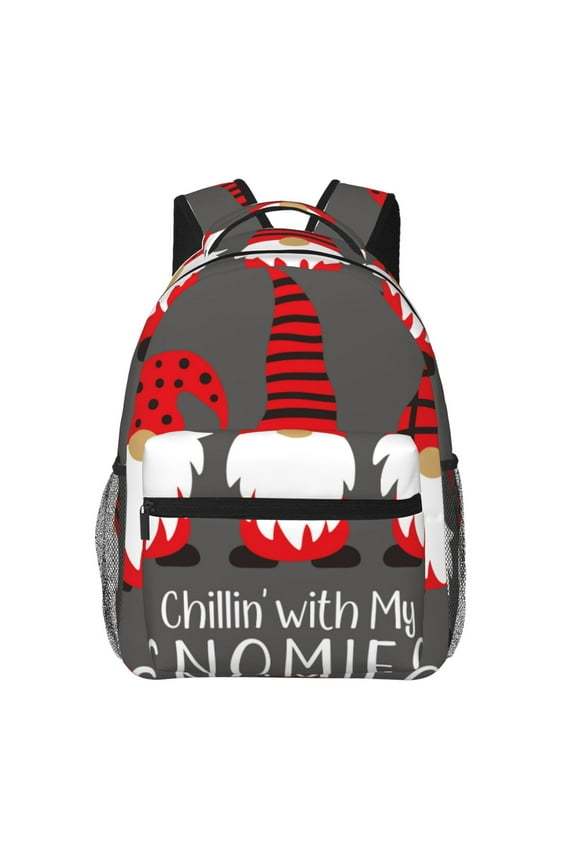 Chillin with My Gonme Pattern Casual Backpack for School, Work, Travel Adjustable Straps, Multiple Compartments Ergonomic Design, Fits Laptops and Tablets