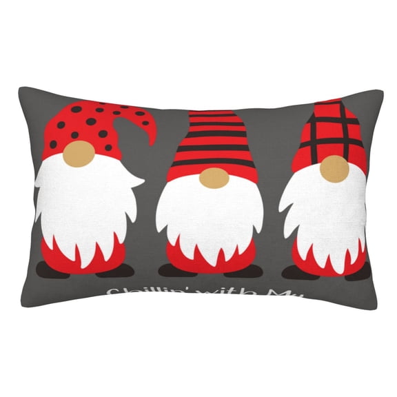 Rateoe Chillin with My Gonme Pattern Decorative Pillow Case,Throw Pillow Covers,Plush Pillow Cover,Soft Pillow Case,Velvet Pillow Case-20"x30"