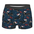 thumbnail image 1 of Rateoe Christmas Dachshund Mens Boxer Briefs Poly Spandex Performance Boxer Briefs Underwear Hem Boxer Briefs - Medium, 1 of 8