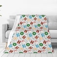 thumbnail image 1 of Rateoe Christmas Hohoho 1 Print Fuzzy Fleece Throw Blanket Extra Large,Super Soft,Fluffy and Warm Blankets for Couch,Bed,All Season Use (40"x30"), 1 of 8