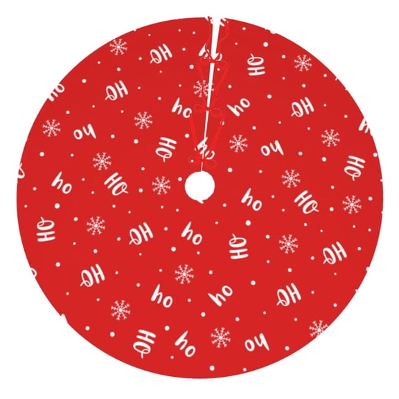 Rateoe Christmas Print Christmas Tree Skirt 48" for Xmas Holiday New Year Party Circle Tree Mat Ornaments Decoration